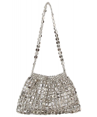 Metallic Mesh Shoulder Bag GM0005 PEWTER